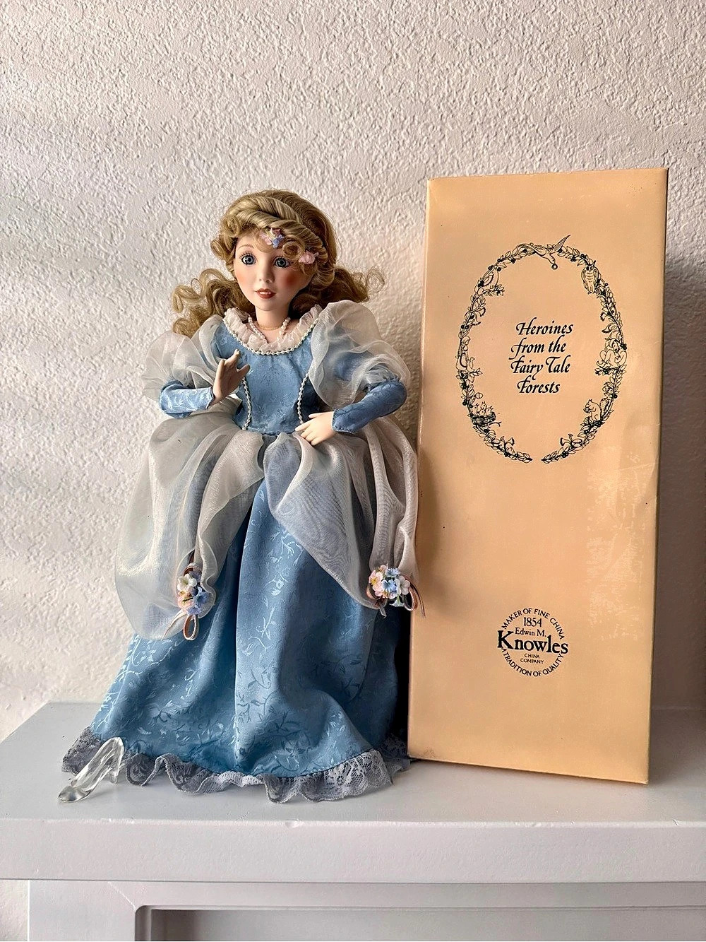 Vintage Cinderella "Heroines from Fairytale Forests" Porcelain Doll with Box